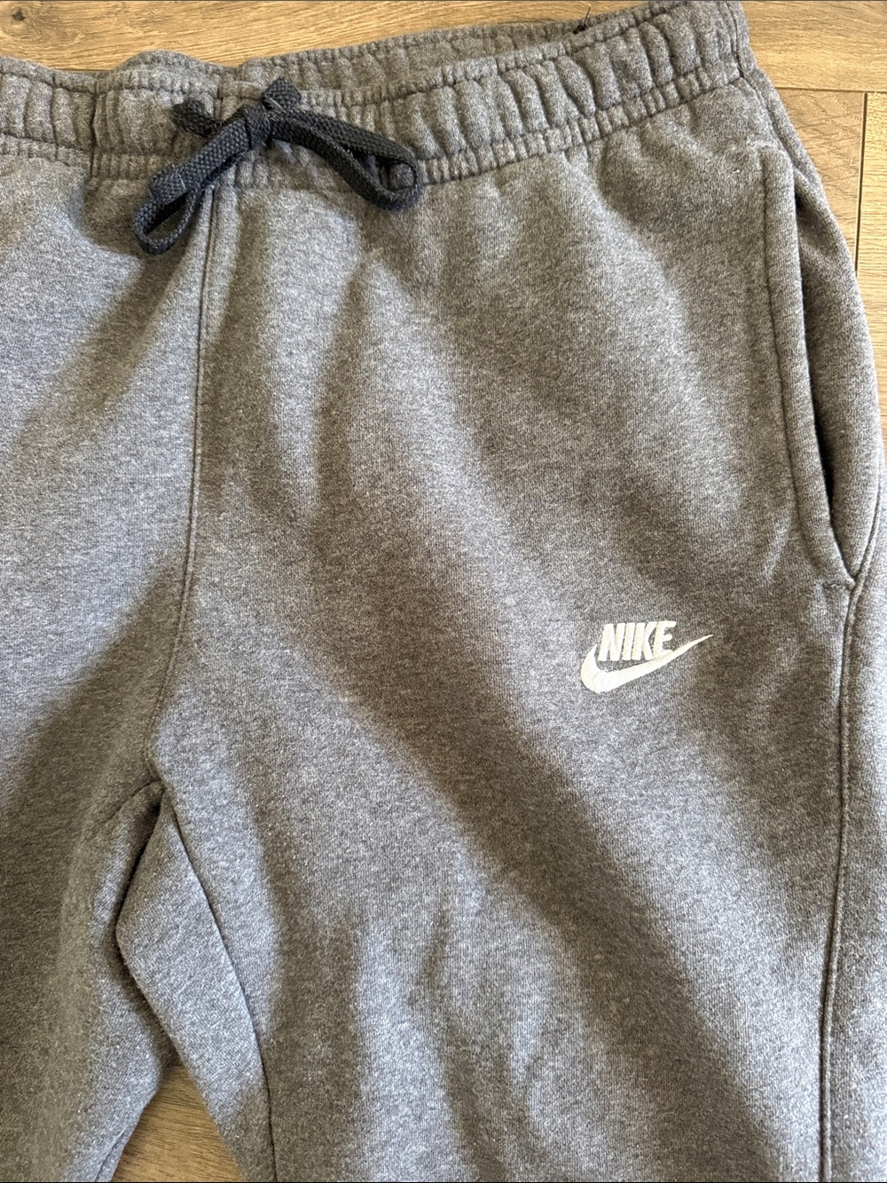 Nike Large Gray Heather Jogger Sweatpants - Picture 2 of 5